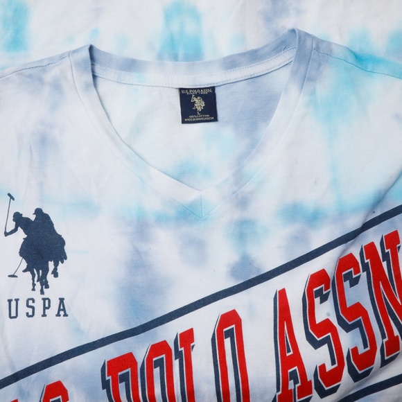 Custom Tye Dyed US Polo Assn. Tee Shirt, Medium - Picture 3 of 6